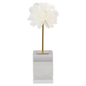 Decorative object Eline white large