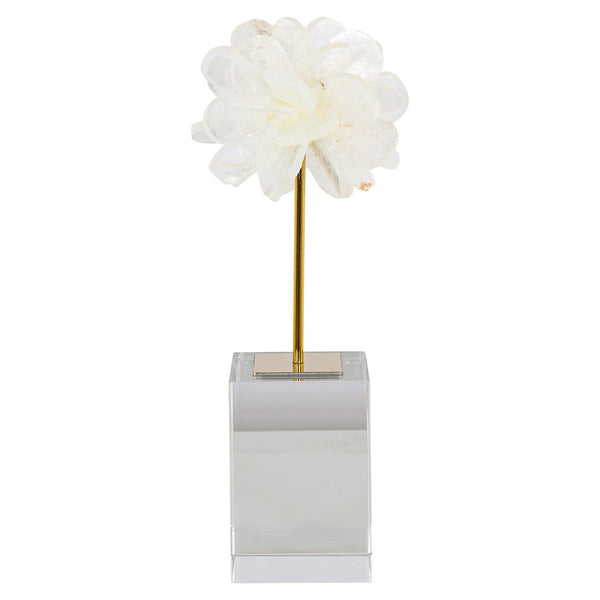 Decorative object Eline white large
