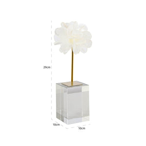 Decorative object Eline white large