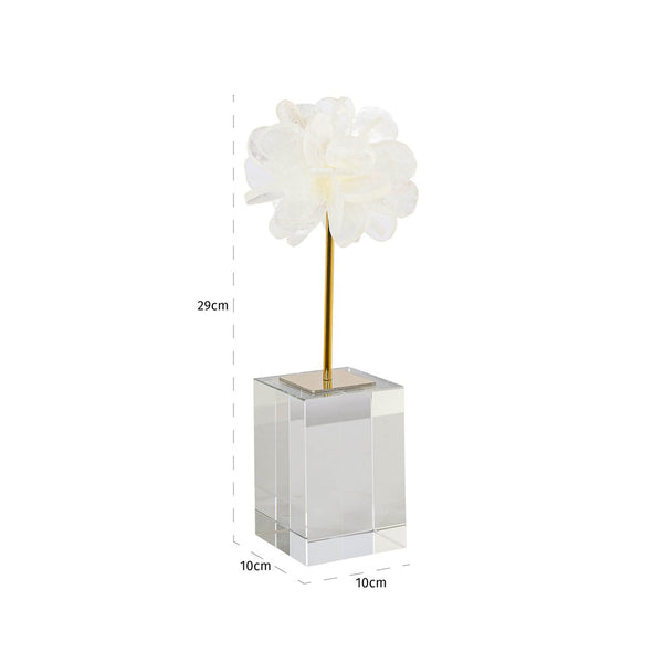 Decorative object Eline white large