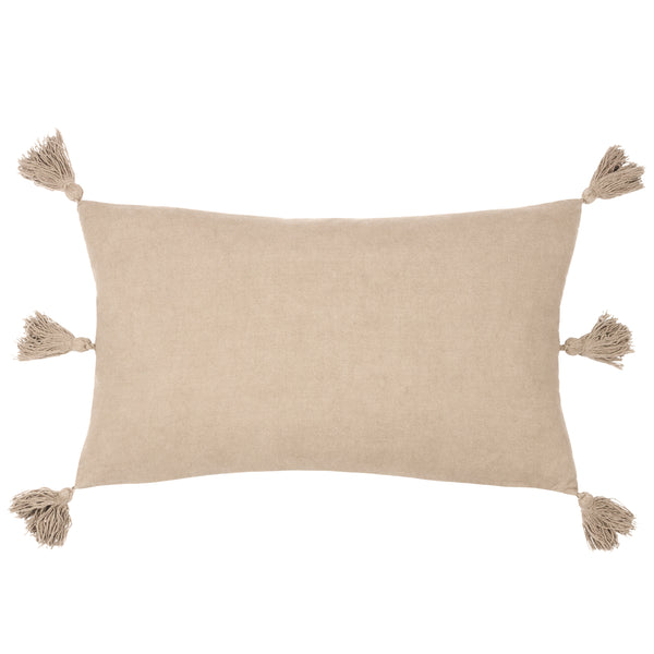 Folis 30x50 Feather Filled Cushion Stone - view 3