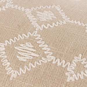 Folis 30x50 Feather Filled Cushion Stone - view 5