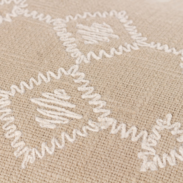 Folis 30x50 Feather Filled Cushion Stone - view 5