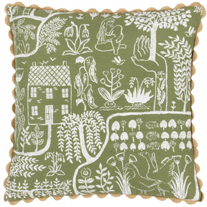 Frida 45x45 Feather Filled Cushion Moss