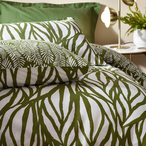Frond Single Duvet Set Olive - Riva