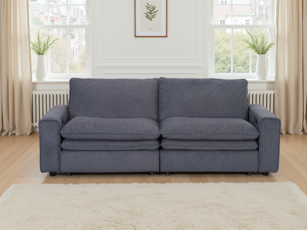 Florence Cloud Grey Electric Sofa - Xshowhome