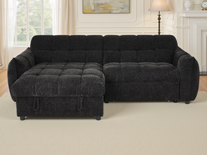 Florida Sofabed Black Universal Corner - Xshowhome
