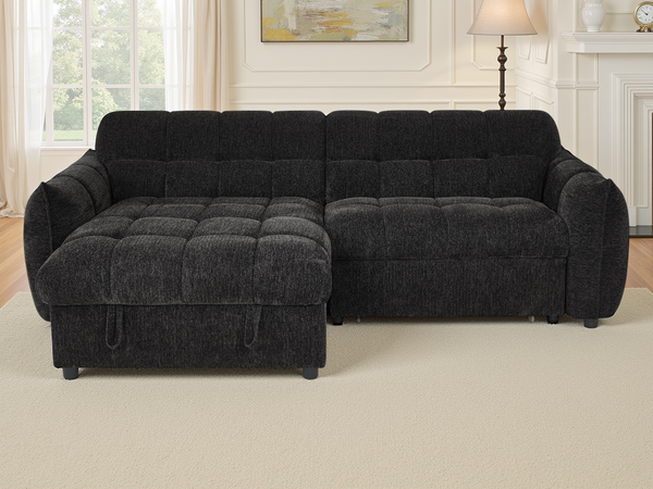 Florida Sofabed Black Universal Corner - Xshowhome