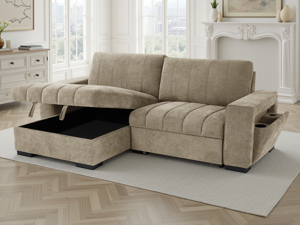 Franklin Sofabed Beige Universal Corner - Xshowhome