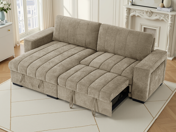Franklin Sofabed Beige Universal Corner - Xshowhome