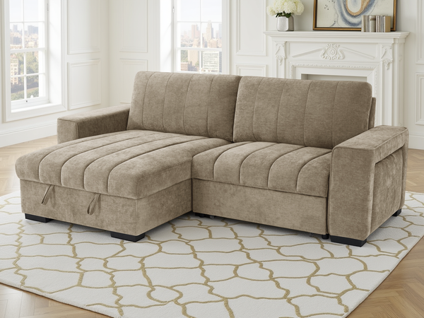 Franklin Sofabed Beige Universal Corner - Xshowhome