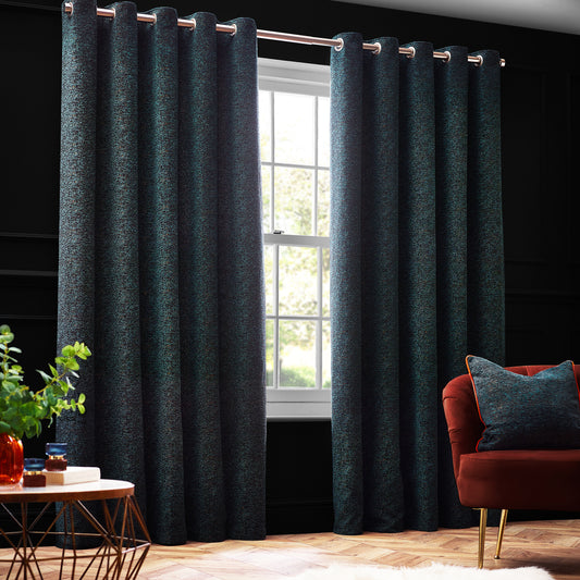 GALAXY 229X183 EYELET CURTAIN EMERALD