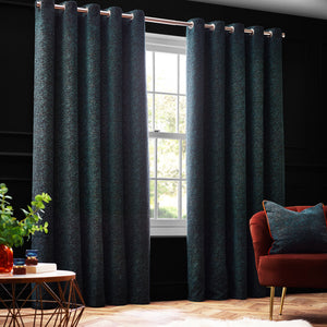 Galaxy 117x137 Eyelet Curtain Emerald