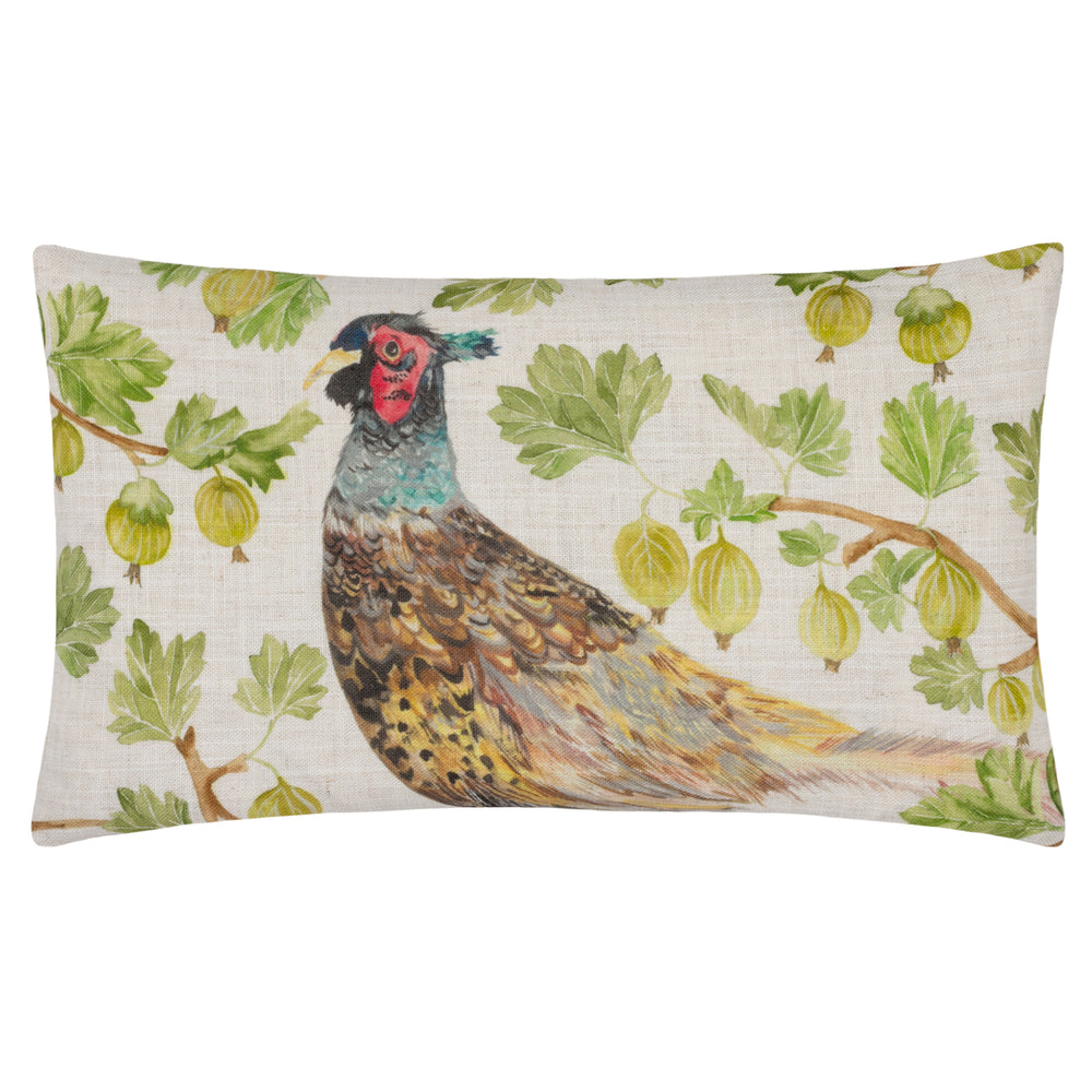 Grove Pheasant 30x50 Feather Filled Cushion Natural