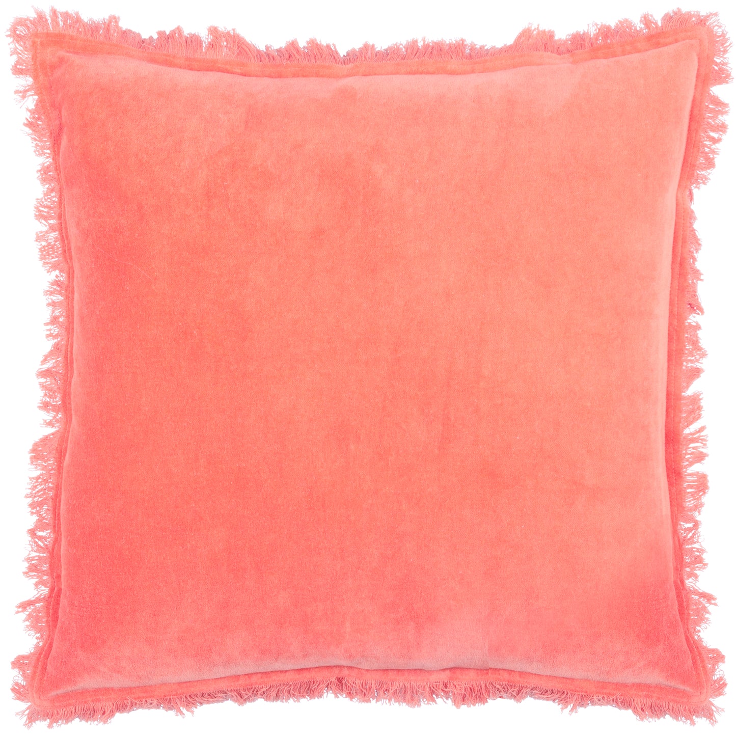 GRACIE 45X45 FEATHER FILLED CUSHION CORAL