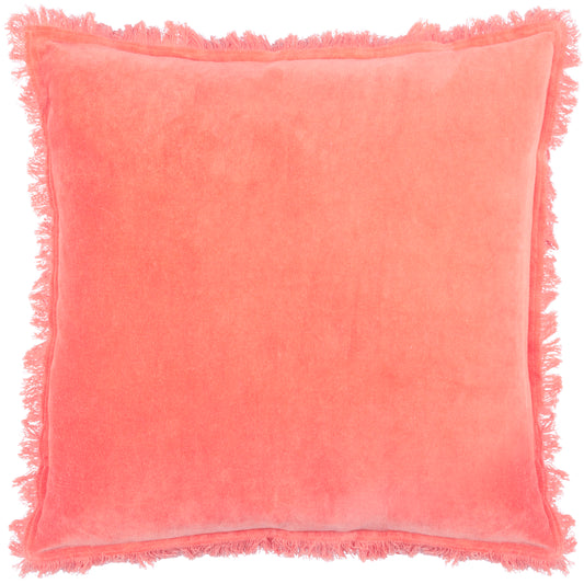 GRACIE 45X45 FEATHER FILLED CUSHION CORAL