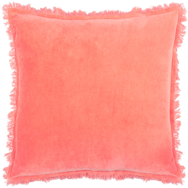 Gracie 45x45 Feather Filled Cushion Coral