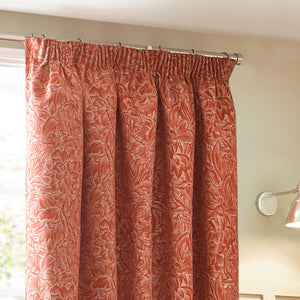 Grantley 167x137 Pencil Pleat Curtains Brick - view 3