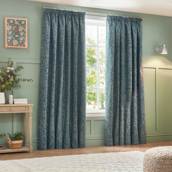 Grantley 167x137 Pencil Pleat Curtains Wedgewood - view 6