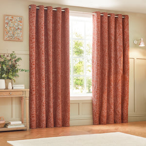 Grantley 167x228 Eyelet Curtains Brick - view 6