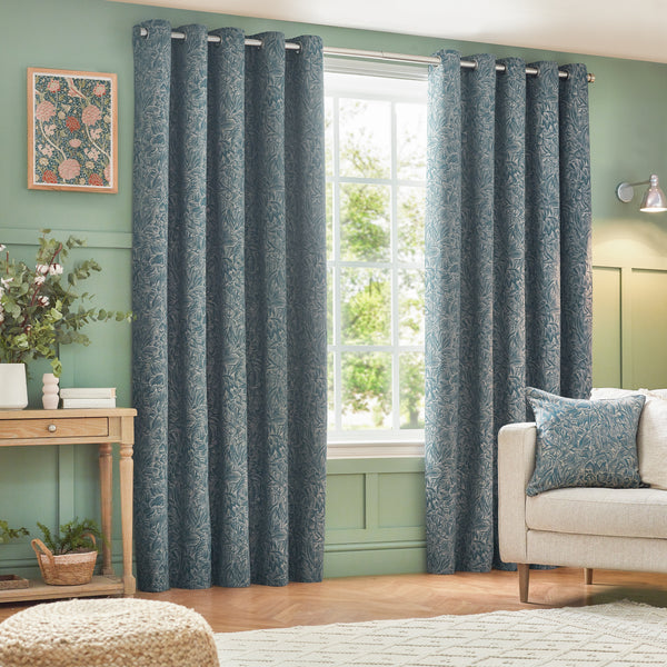 Grantley 167x228 Eyelet Curtains Wedgewood - view 2