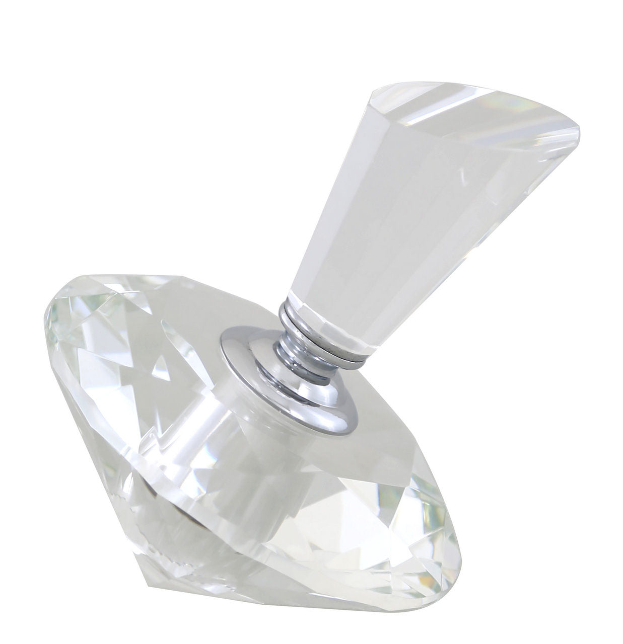 Medium Crystal Diamond Shaped Perfume Bottle