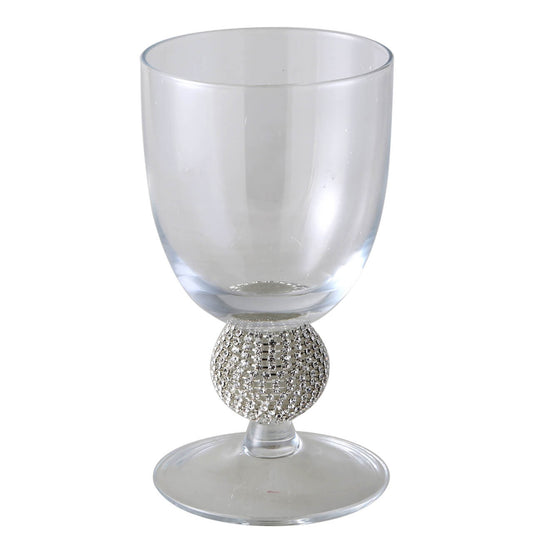Milano Tumbler Silver Diamante Ball