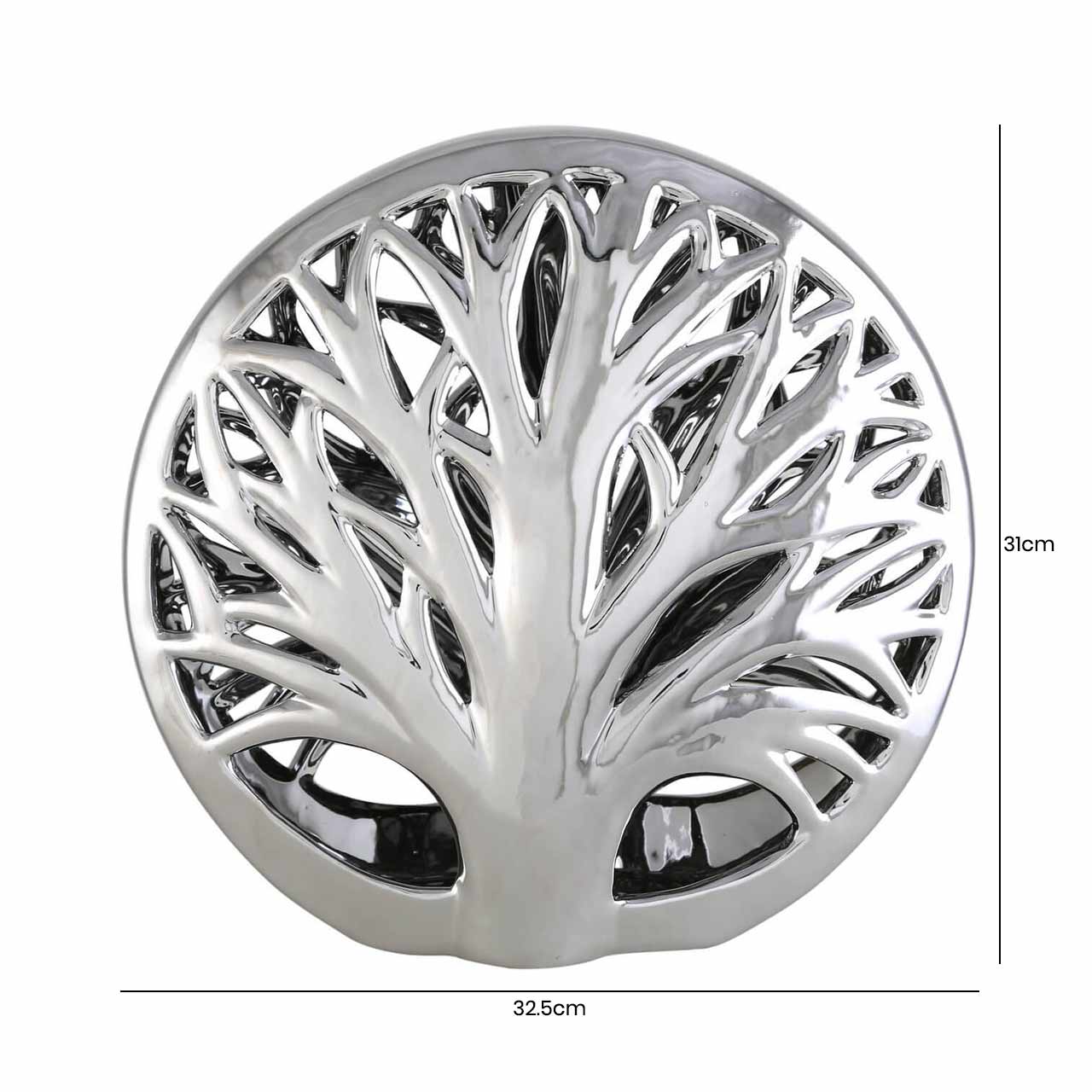 31cm Tree Decoration Silver