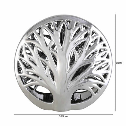 31cm Tree Decoration Silver