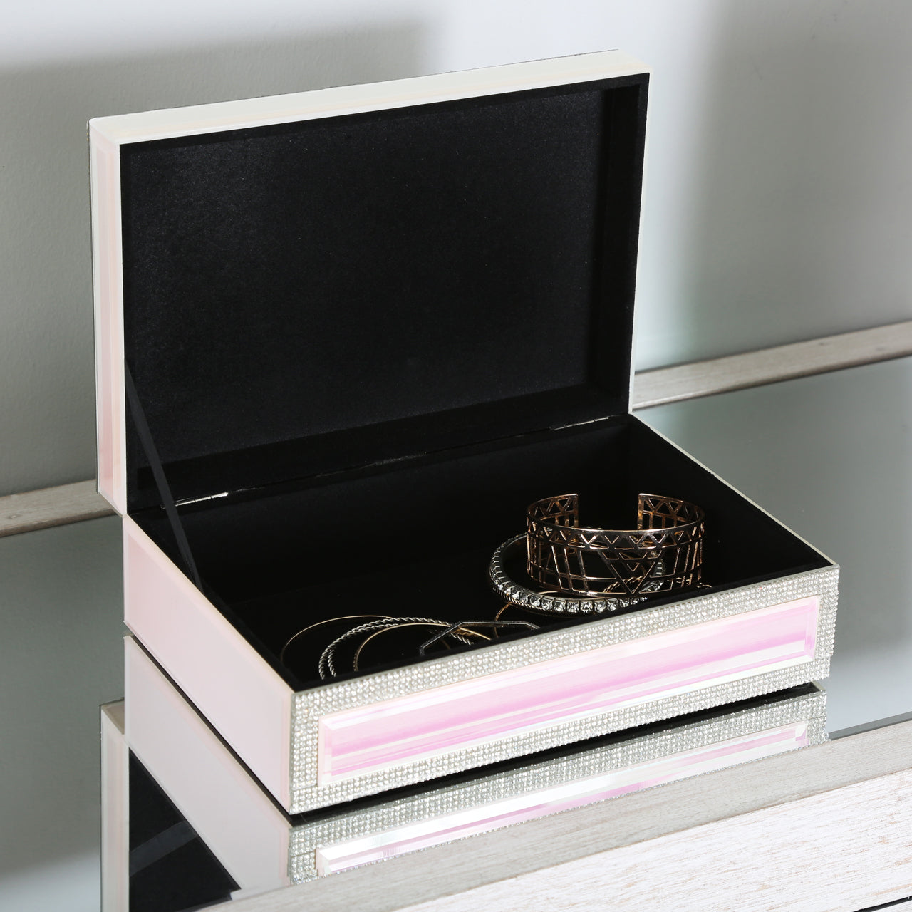 24.5cm Glitz And Lustre Jewellery Box