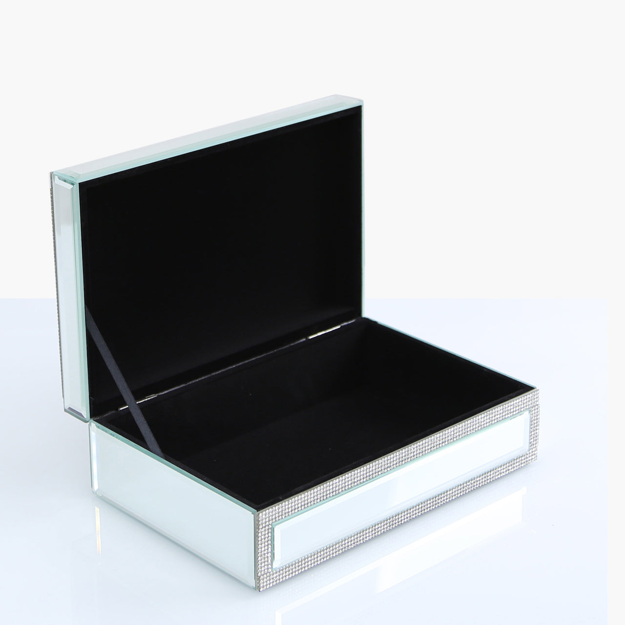 24.5cm Glitz And Mirror Jewellery Box