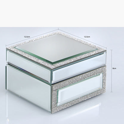 12.5cm Glitz A. Mirror Trinket Box