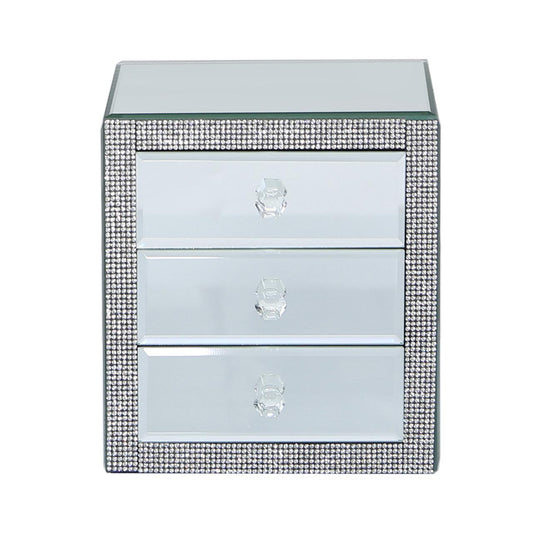 Glitz And Mirror 3 Drawer Jewellery Box
