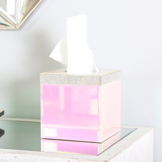 Glitz And Lustre Cube Tissue Box Holder