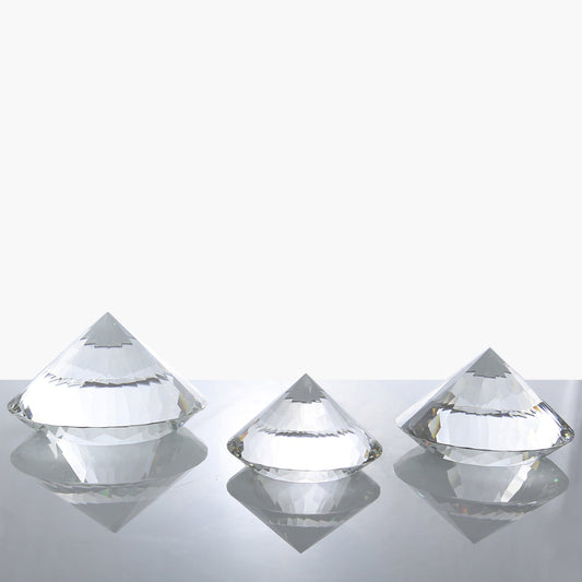 8cm Crystal Diamond Decoration