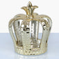 17cm Crown Decoration And Tealight Holder Gold