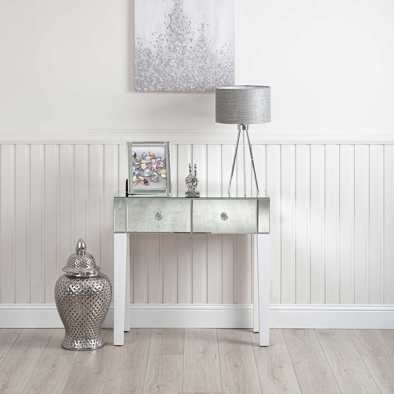 86cm Ginger Jar Silver