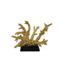 23.5cm Coral Decoration Gold Black Stand