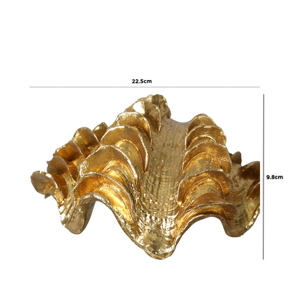 22.5cm Shell Decoration Gold