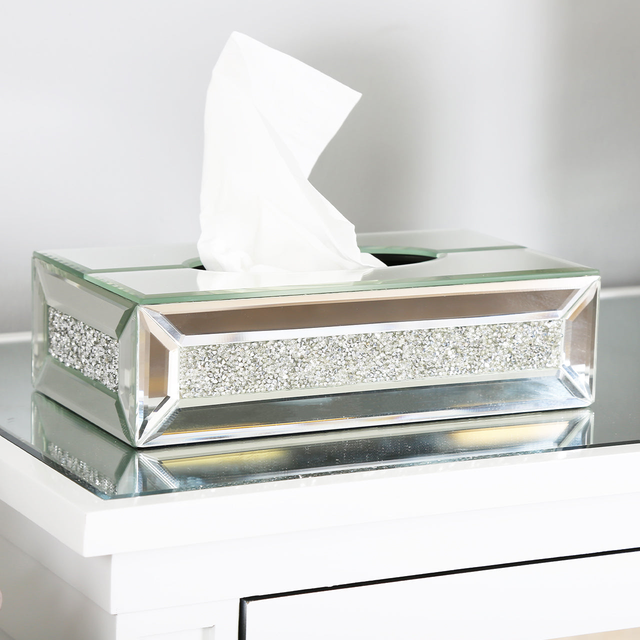 Milano Mirror Tissue Box Holder