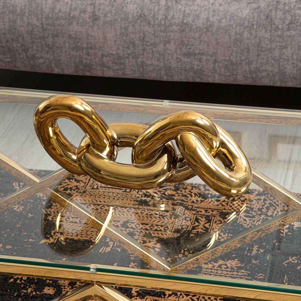 17.5cm 4-Chain Gold Decoration