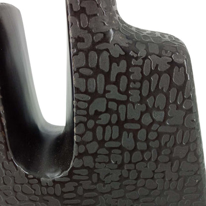 20.5cm Black Textured Sculpture Decoration