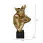 31.5cm Gold Polyresin Hugging Couple Figurine Black Base