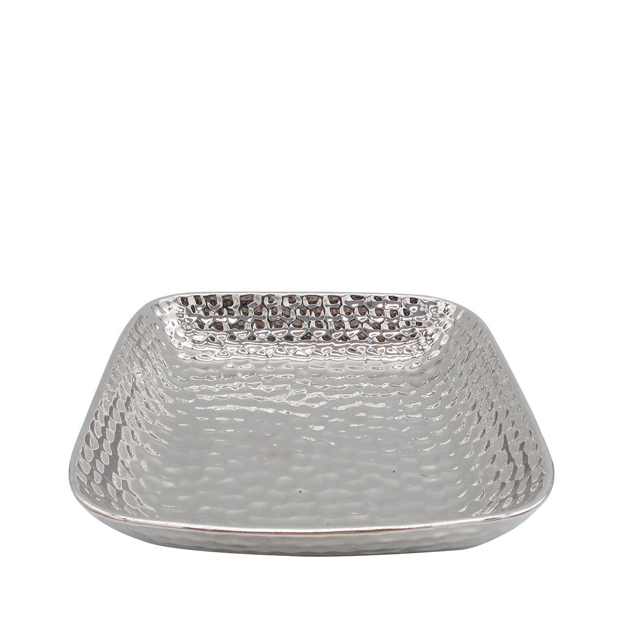 29cm Silver Ceramic Dish