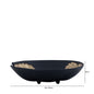 30cm Black with Gold Metal Dish