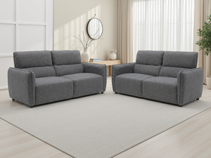 Ascot Sofa Charcoal 3+2 Set - Xshowhome