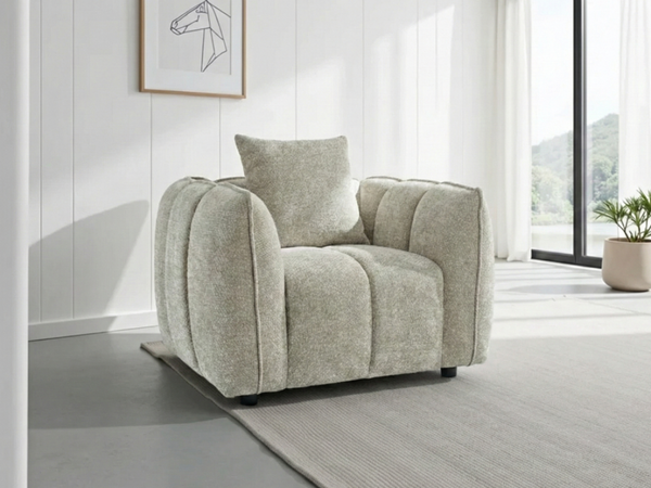 Venice Sofa Beige Armchair - Xshowhome