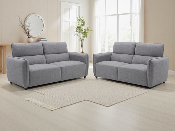 Ascot Sofa Grey 3+2 Set - Xshowhome
