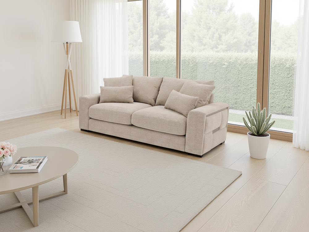 Jupiter Sofa Beige 2 Seater - Xshowhome