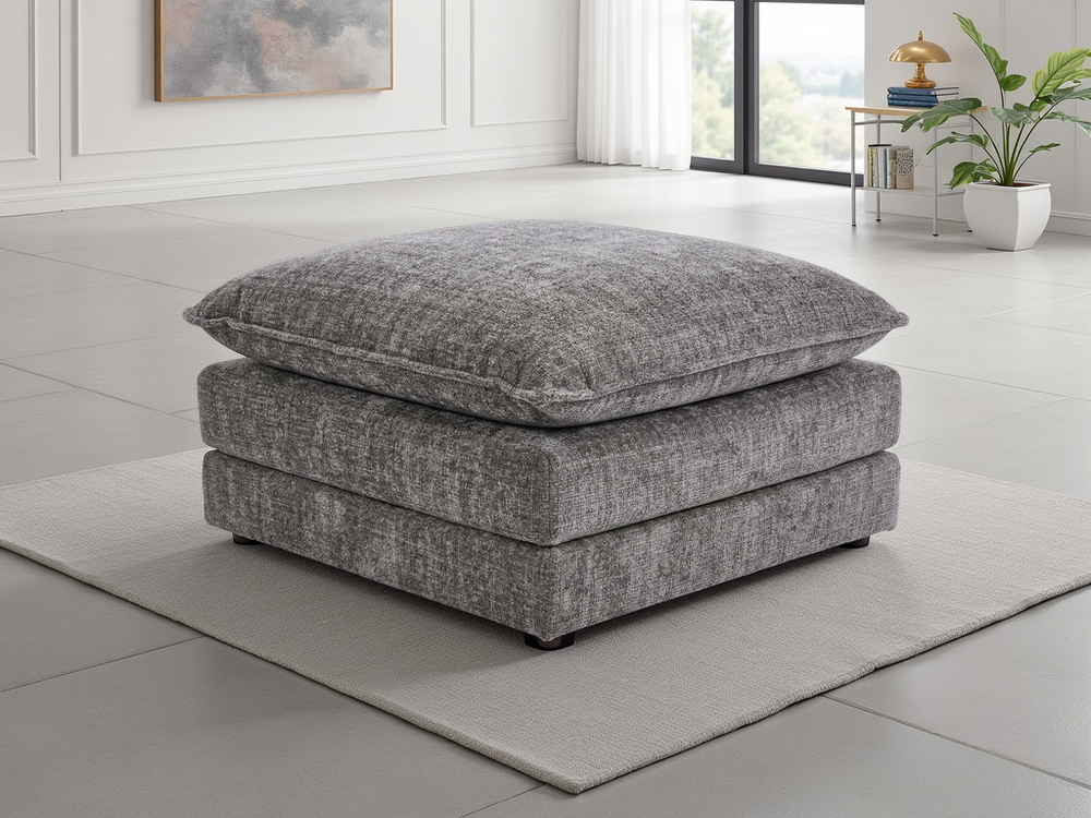 Solaya Sofa Grey Footstool - Xshowhome